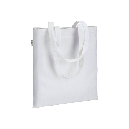 Tote bag en coton biologique 220 g/m2, anses longues - 1