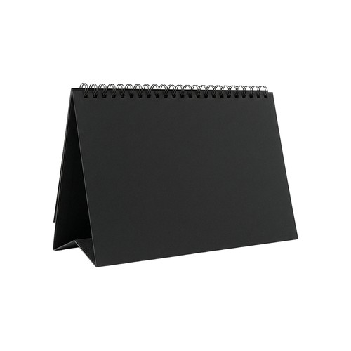Calendrier de bureau mensuel 2027 en carton noir 300 g/m2 - 6