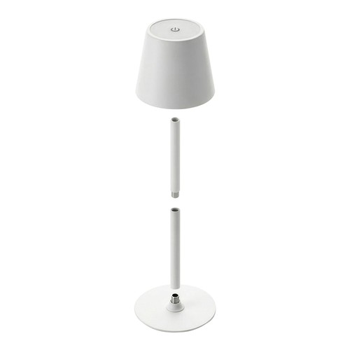 Lampe de table LED rechargeable en métal et plastique - 4