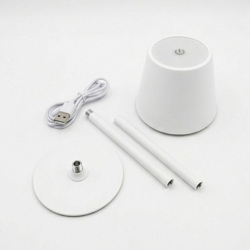 Lampe de table LED rechargeable en métal et plastique - 6