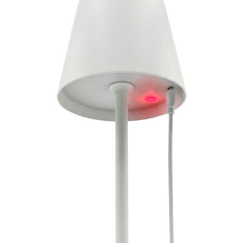 Lampe de table LED rechargeable en métal et plastique - 7
