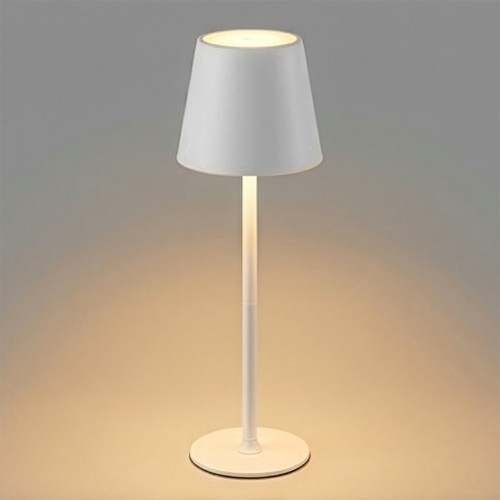 Lampe de table LED rechargeable en métal et plastique - 8