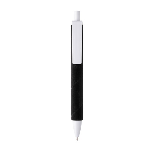 Stylo a mecanisme retractable en plastique. Corps colore avec effet veloute - 1