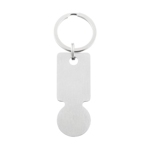 Metmaxx® shopping cart key ring "Style&amp;Shop" silver