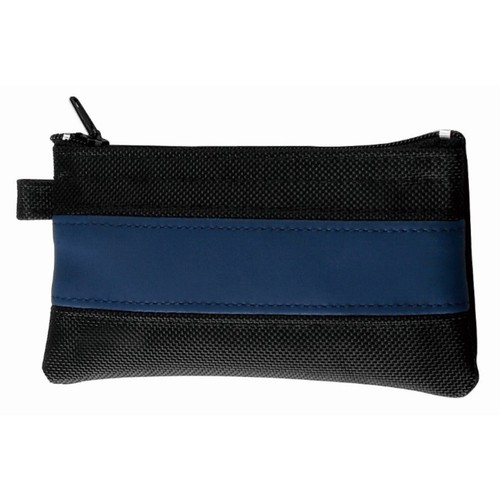 CreativDesign® key pouch "ColourLane"  black/blue