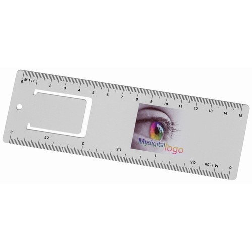 thanxx® Ruler "Mail@Metal" silver