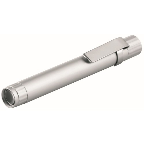 Metmaxx® LED Megabeam Lamp "TechPen" silver (Warm White Light)