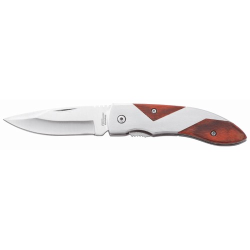 Metmaxx® "CrossWood" outdoor knife, silver