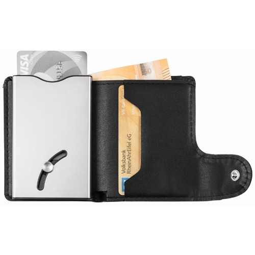 Blackmaxx® mini wallet "IWalletDeLuxe" black