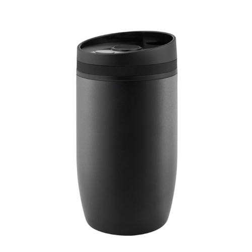 Metmaxx® thermos mug "CremaOfficinaNero" black/ring black