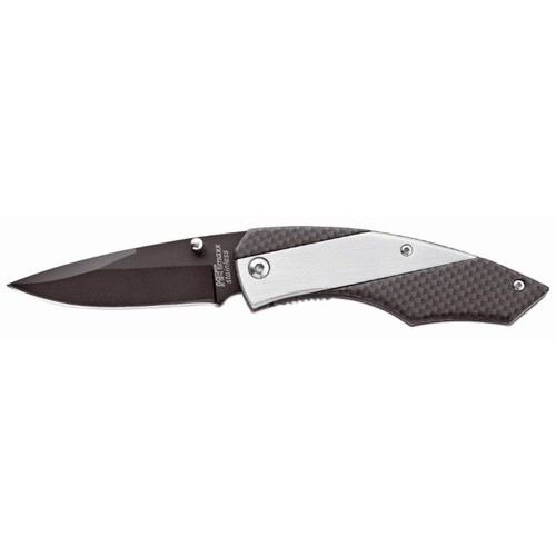 Metmaxx® pocket knife "SliderProCarbon" silver