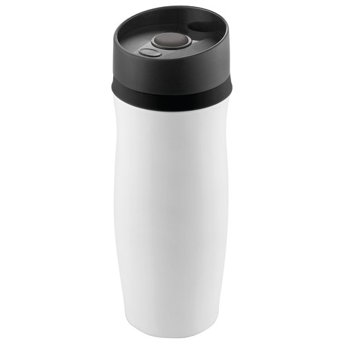 Metmaxx® "CremaExtensa" thermos cup, white/black ring