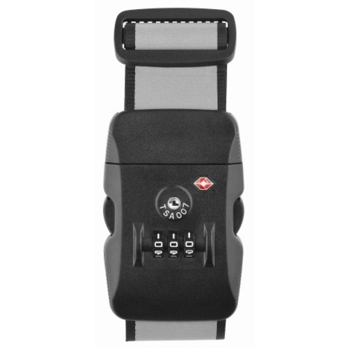 thanxx® luggage strap "TSATravel" silver