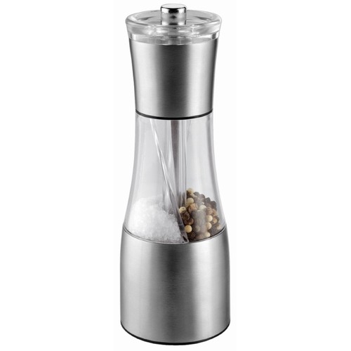 Metmaxx® Salt & Pepper Mill "OrganicDuo" Silver