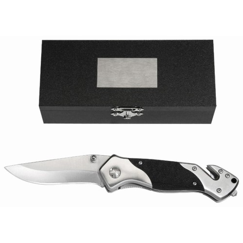 Metmaxx® rescue knife "Cut&amp;Rescue" black/silver