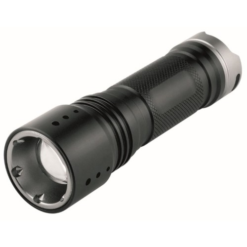 Metmaxx® LED MegaBeam flashlight "PowerFocus5Watt" black