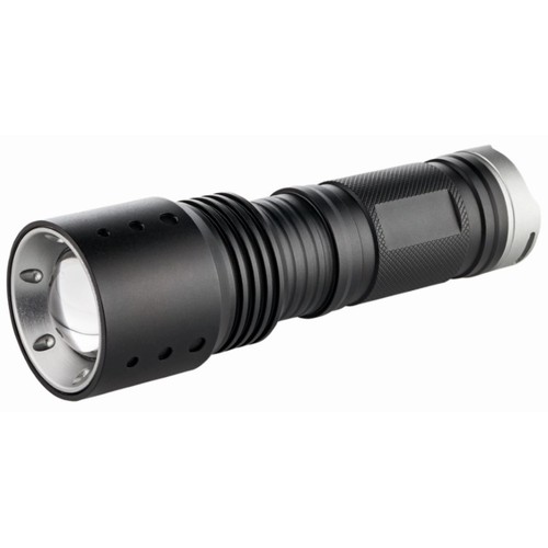 Metmaxx® LED MegaBeam flashlight "PowerFocus10W" black