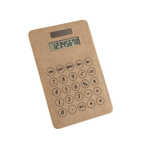 Metmaxx® "GreenNumbers" brown pocket calculator