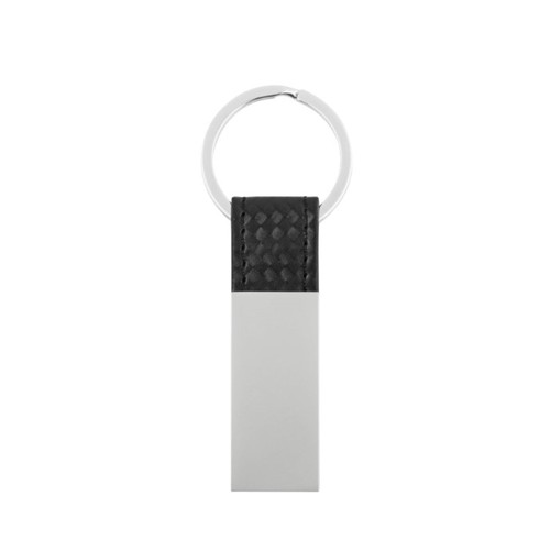 Metmaxx® key ring "RepresentativeMetal" CARBON black
