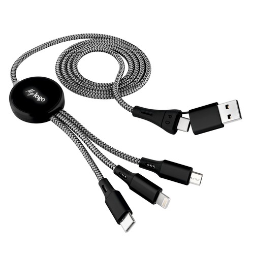 Metmaxx® charging cable "LademeisterBusinessClassEvo" anthracite/black