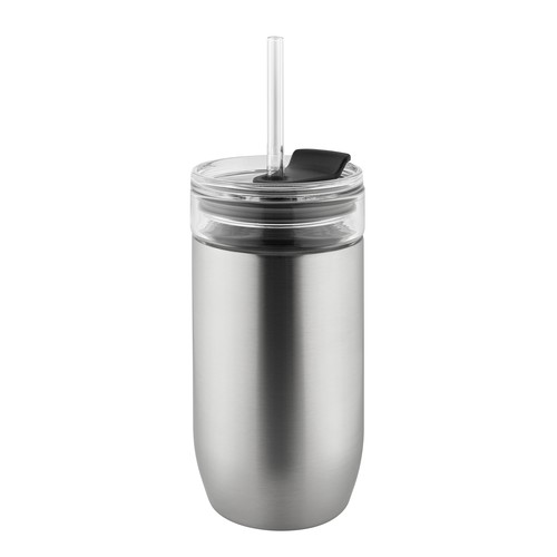 Metmaxx® "CremaGourmetMedium" silver thermos mug Metmaxx® "CremaGourmetMedium" silver thermos mug