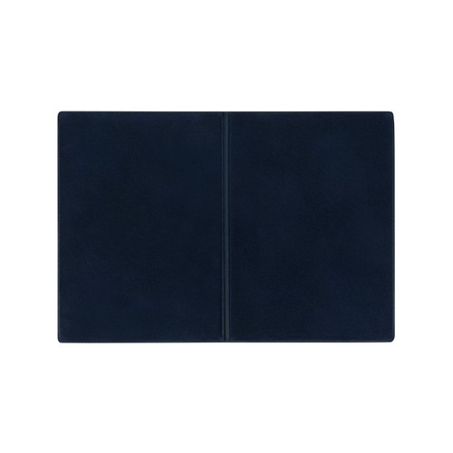 CreativDesign® ID card holder "2-fold" velour blue