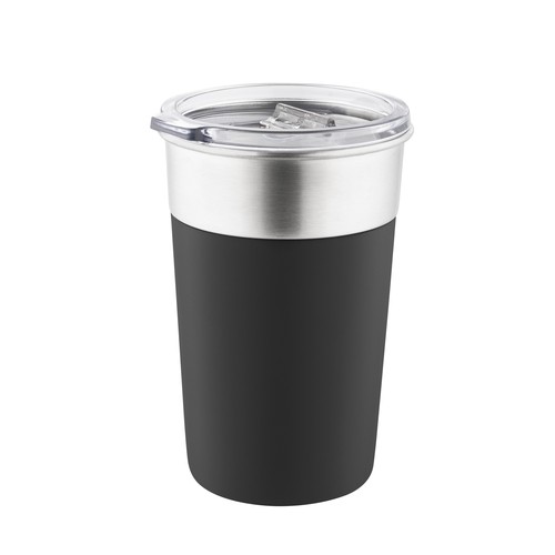 Metmaxx® "SteelColourCupComplete" black thermos mug