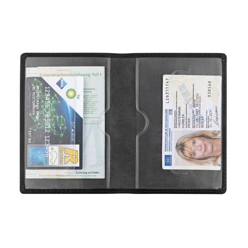 Blackmaxx® goatskin driver's license holder "EcoNappaDeLuxe Basic" Blackmaxx® goatskin driver's license holder "EcoNappaDeLuxe Basic"