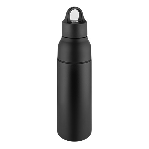 Metmaxx® "OneTouch&Go" thermos flask, black/ring black