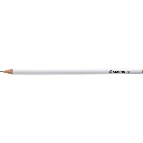 STABILO crayon graphite blanc - 1