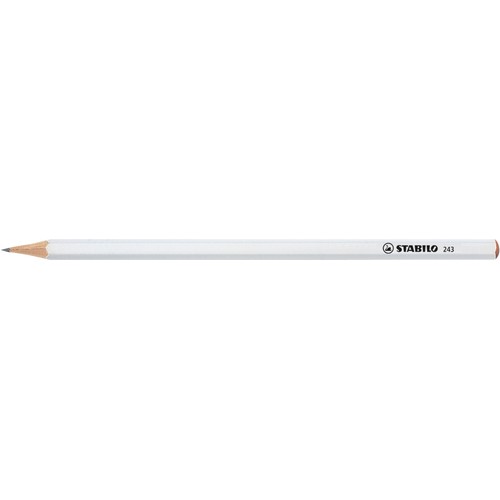 STABILO crayon graphite hexagonal blanc - 1