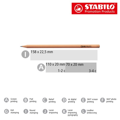 STABILO crayon graphite en bois naturel - 2