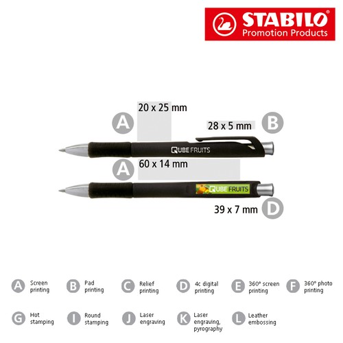 STABILO concept metallic stylo à bille - 3
