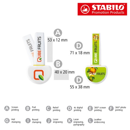 STABILO BOSS ORIGINAL Set de bureau pendulaire de 1 surligneur - 2