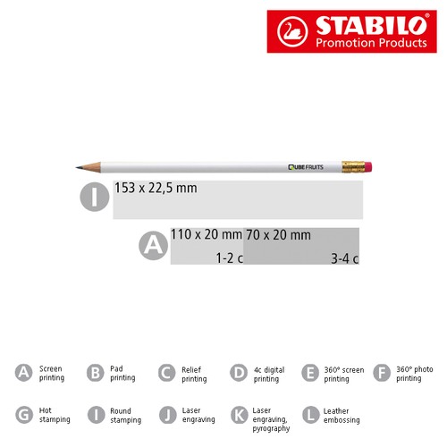 STABILO crayon graphite avec bout gomme - 2
