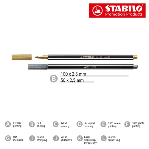 STABILO Pen 68 metallic stylo feutre - 3