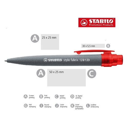 STABILO style fabric stylo à bille - 3