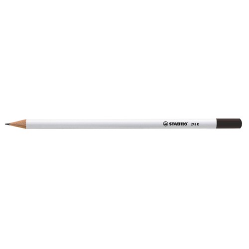 STABILO crayon graphite blanc avec tête trempée - 1