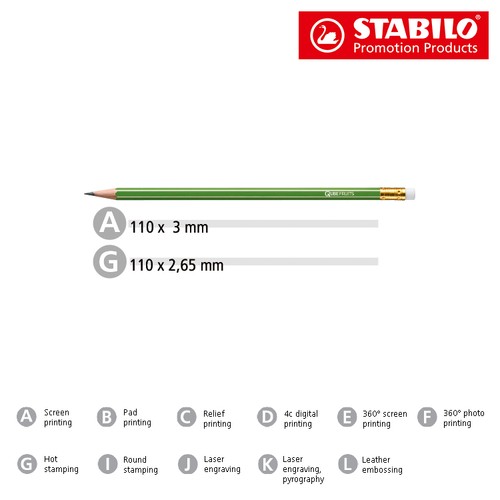 STABILO GREENgraph crayon graphite avec bout gomme - 2