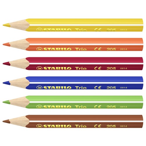 STABILO Trio short Set de 6 crayons de couleur - 2