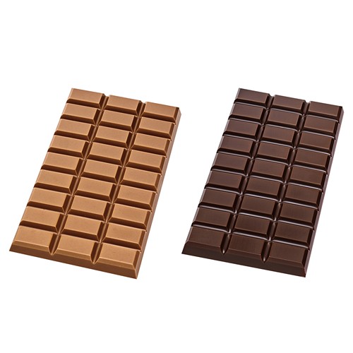 Tablette de chocolat 100 g en boîte cartonnée, Callebaut chocolat au lait calendrier