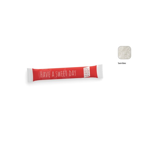 Stick de sucre King Size, sucre blanc, GOODIES MEDIA, Sweetware, fournisseur d'objet publicitaire, fournisseurs de stylo publicitaire, cadeau d'entreprise