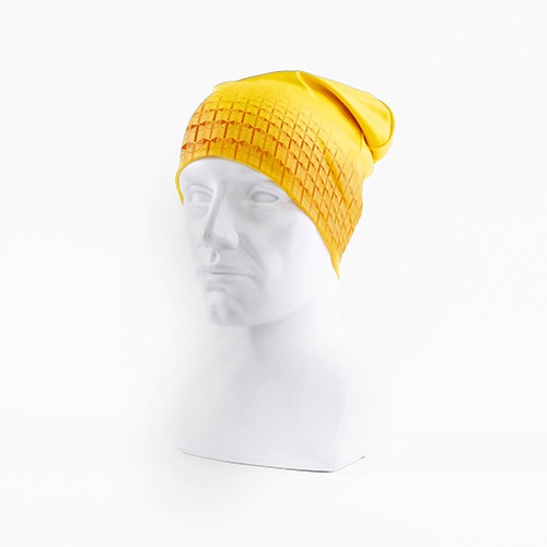 DYE-SUBLIMATED BEANIE-HAT WITH A PRINT - MADE IN EU