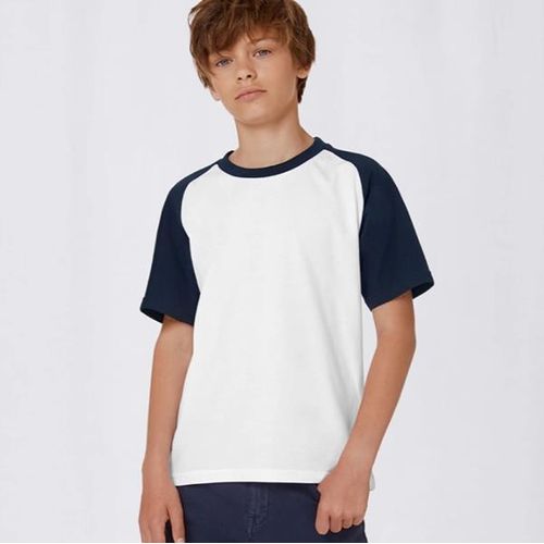 CAMISETA B&C BASE-BALL NINO 185G - 100% ALGODÓN (INVIRTIENDO EN BETTER COTTON) BASE-BALL KIDS