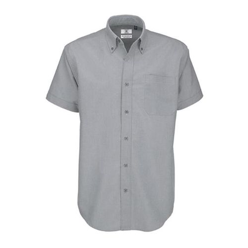 CAMISA B&C OXFORD MANGA CORTA HOMBRE - 70% ALGODÓN HILADO/ 30% POLIÉSTER OXFORD
