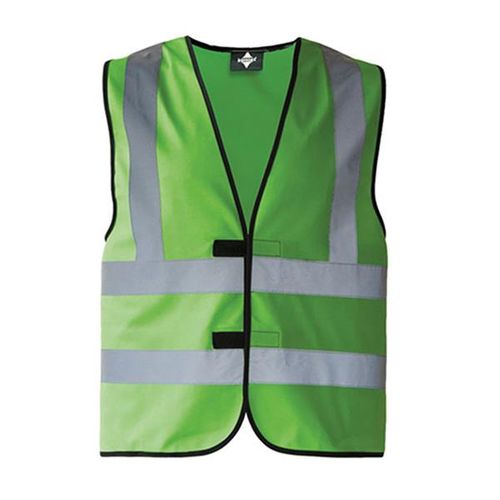 CHALECO DE ALTA VISIBILIDAD CON 4 BANDAS REFLECTANTES ISO 20471 - 100% POLIÉSTER, TAMAÑOS GRANDES VISIBILIV