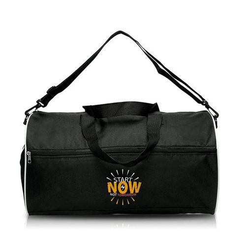 BOLSA DE DEPORTE EN P-600D, CON BOLSILLO PARA TENIS GYMS