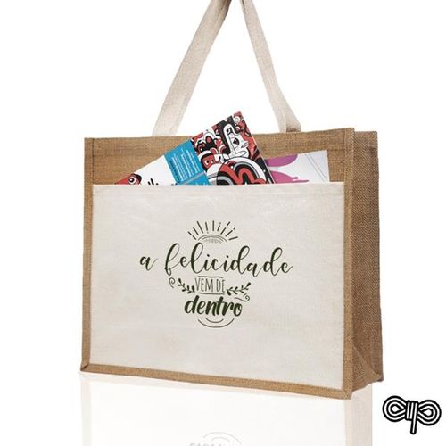 BOLSA EN YUTE, BOLSO FRONTAL 100% ALGODÓN SUNSET