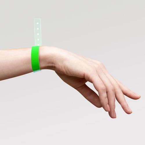 PULSERA IDENTIFICATIVA INVIOLABLE FLUORESCENTE DE VINIL OLDYE