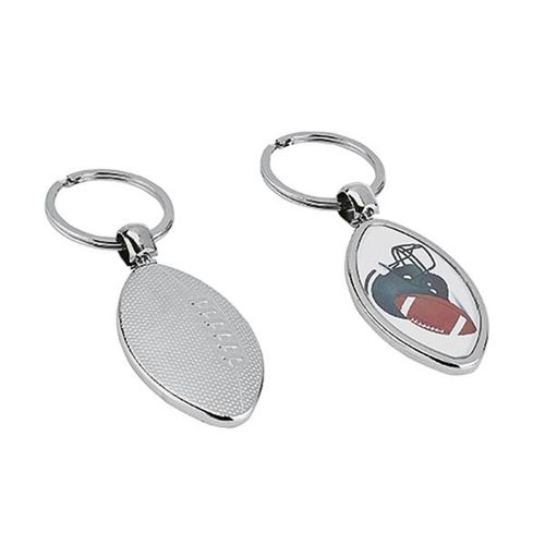 LLAVERO DE METAL PELOTA DE RUGBY 1 CARA. MRB